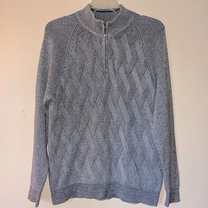 Tommy Bahama Cable Knit half zip sweater